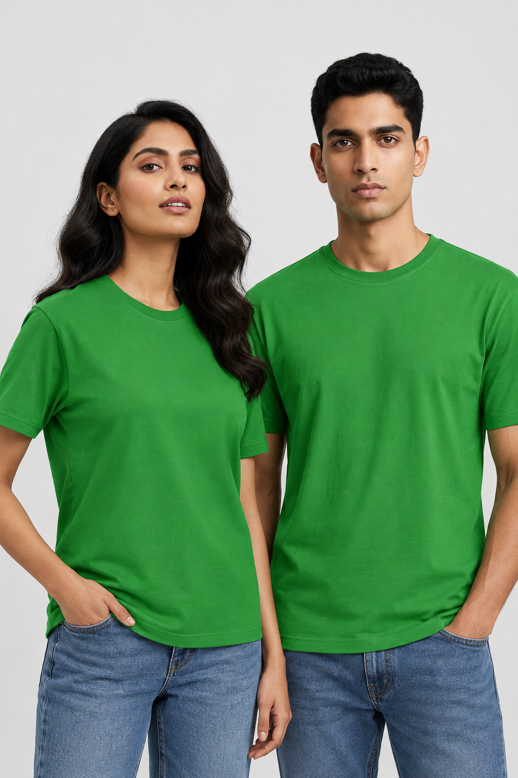 Unisex Klassisches Rundhals-T-Shirt - Unifarben