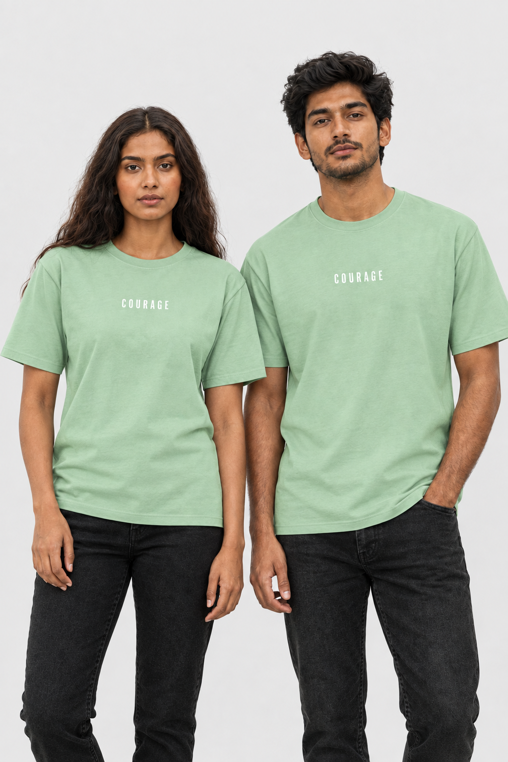 Unisex Classic Rundhals T-Shirt – COURAGE