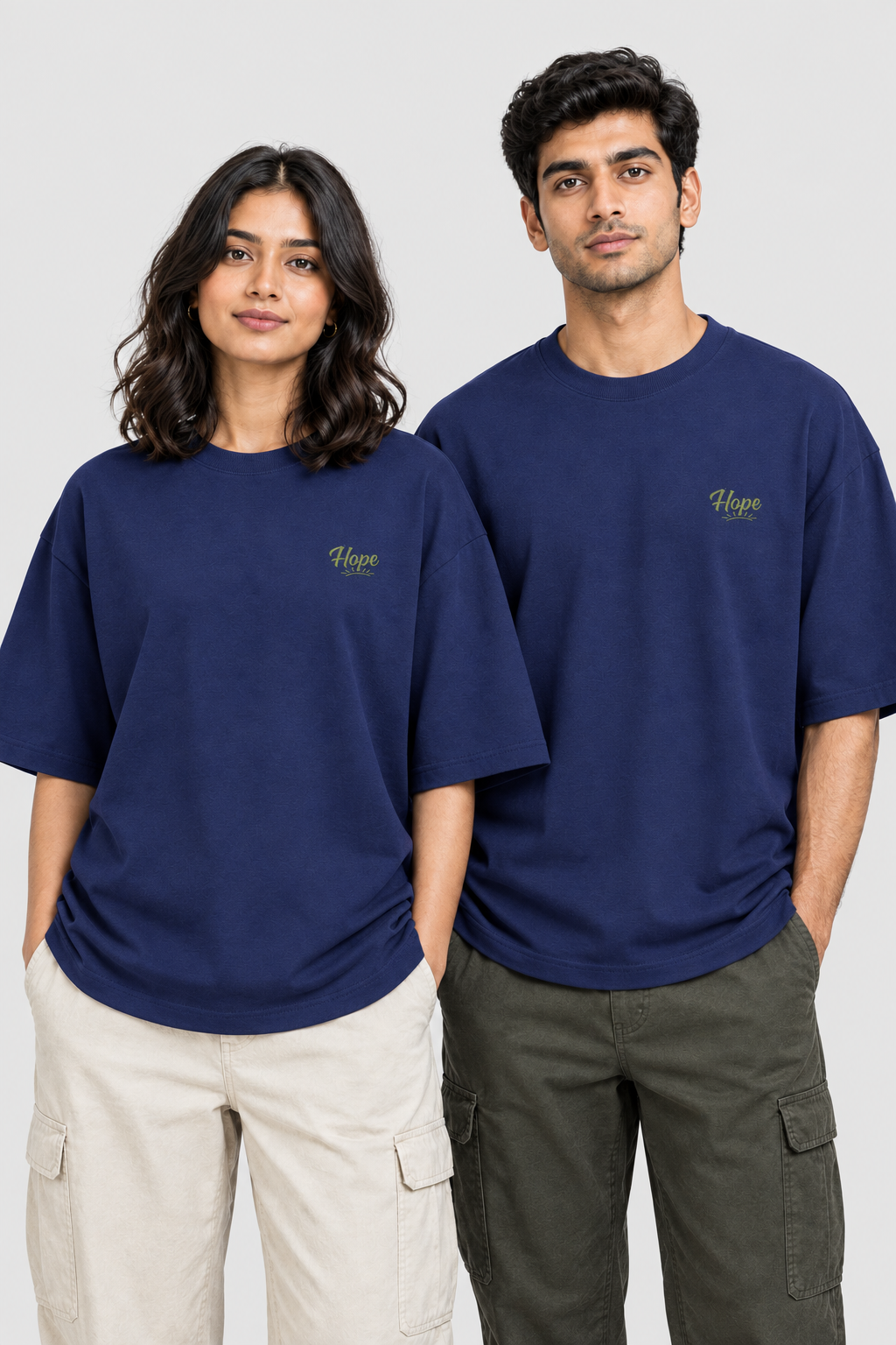Unisex Oversized Classic T-Shirt – Stickerei: Hope