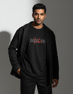 Black t-shirt - Stylish pose