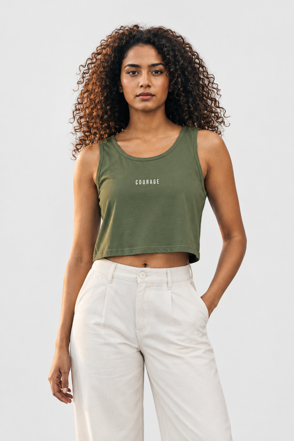 Crop-Tanktop – COURAGE