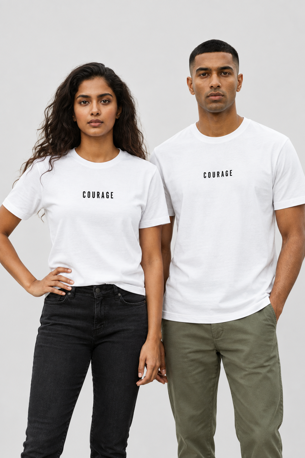 Unisex Standard Rundhals-T-Shirt – COURAGE