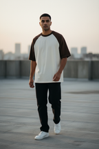 Coffee Brown Off White