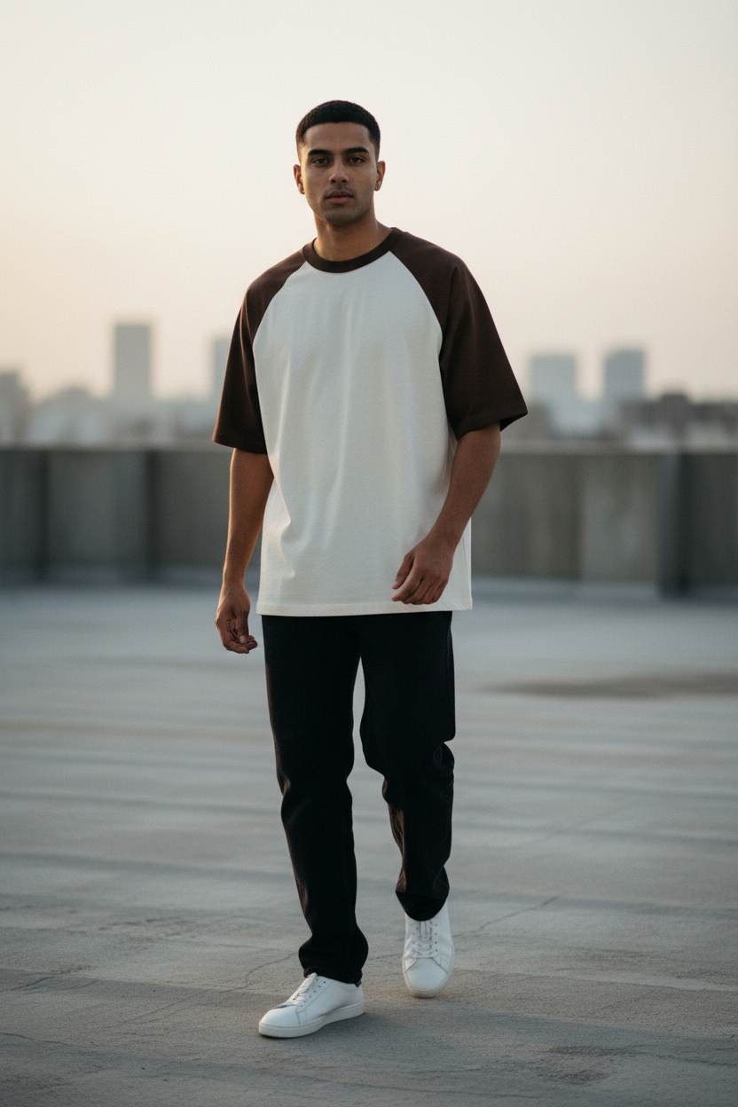 Coffee Brown Off White