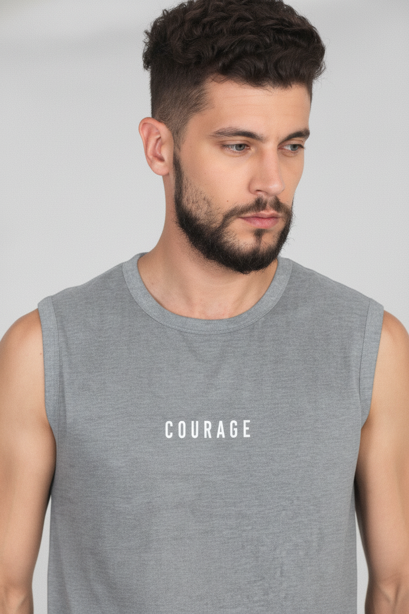 COURAGE Sleeveless c_4 - Male Closeup