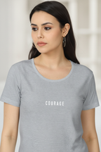 COURAGE Tee c_4 - Female Closeup