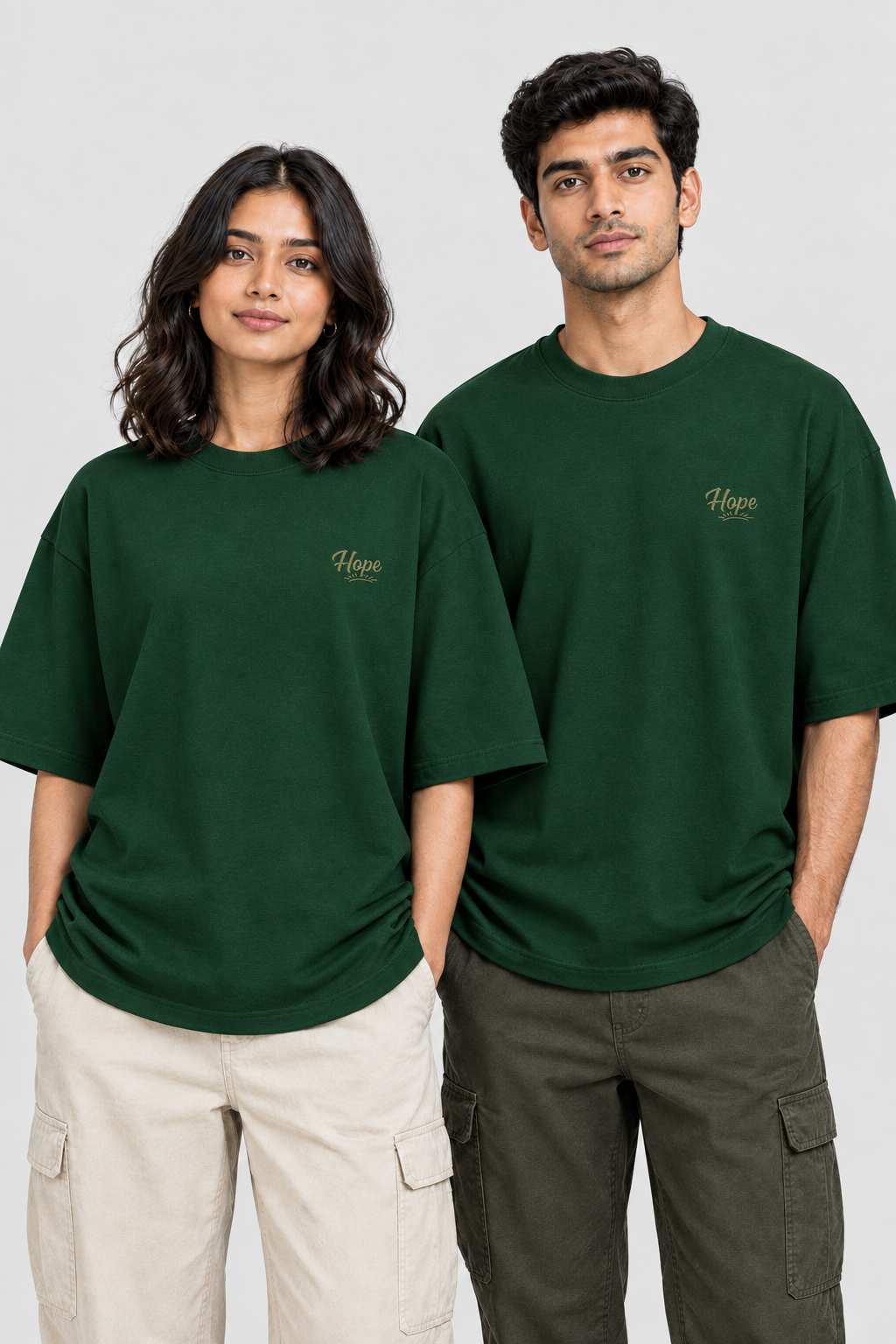 Unisex Oversized Classic T-Shirt – Stickerei: Hope