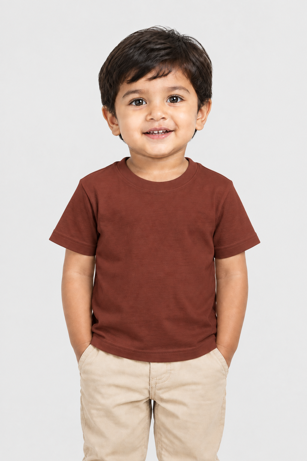 Boy's Crew Neck T-Shirt (0–47 Months) - Personalized