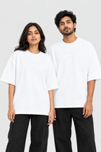 COURAGE Unisex Oversized Terry T-Shirt – Cotton Blend, 260 GSM