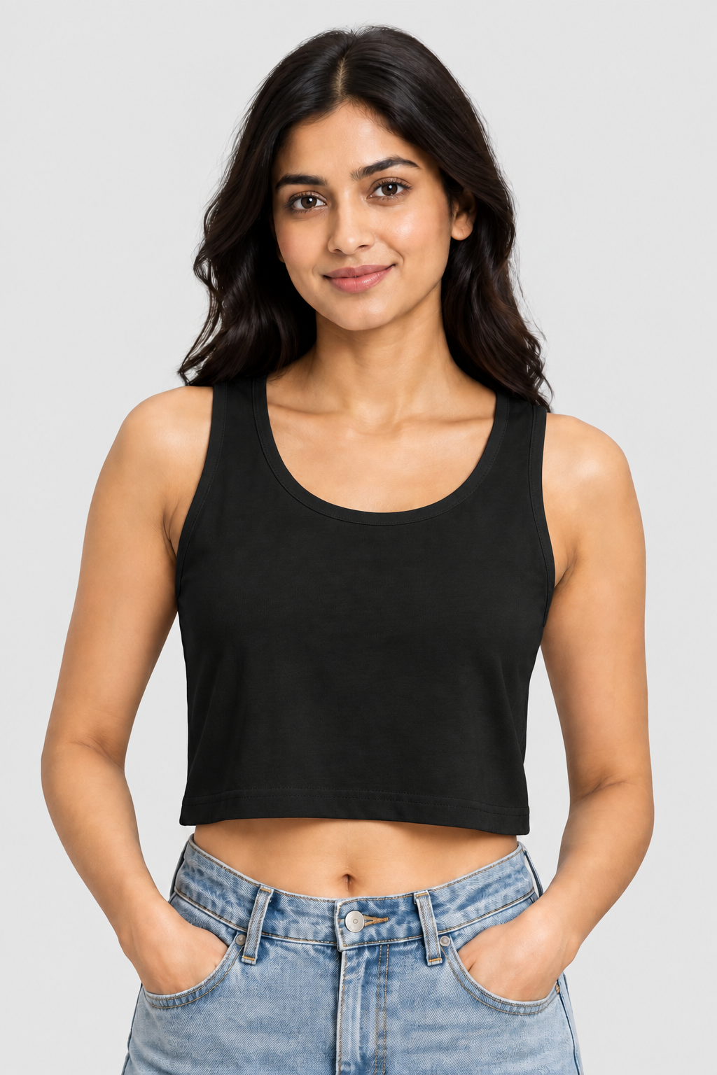 Damenbauchfreies Tanktop