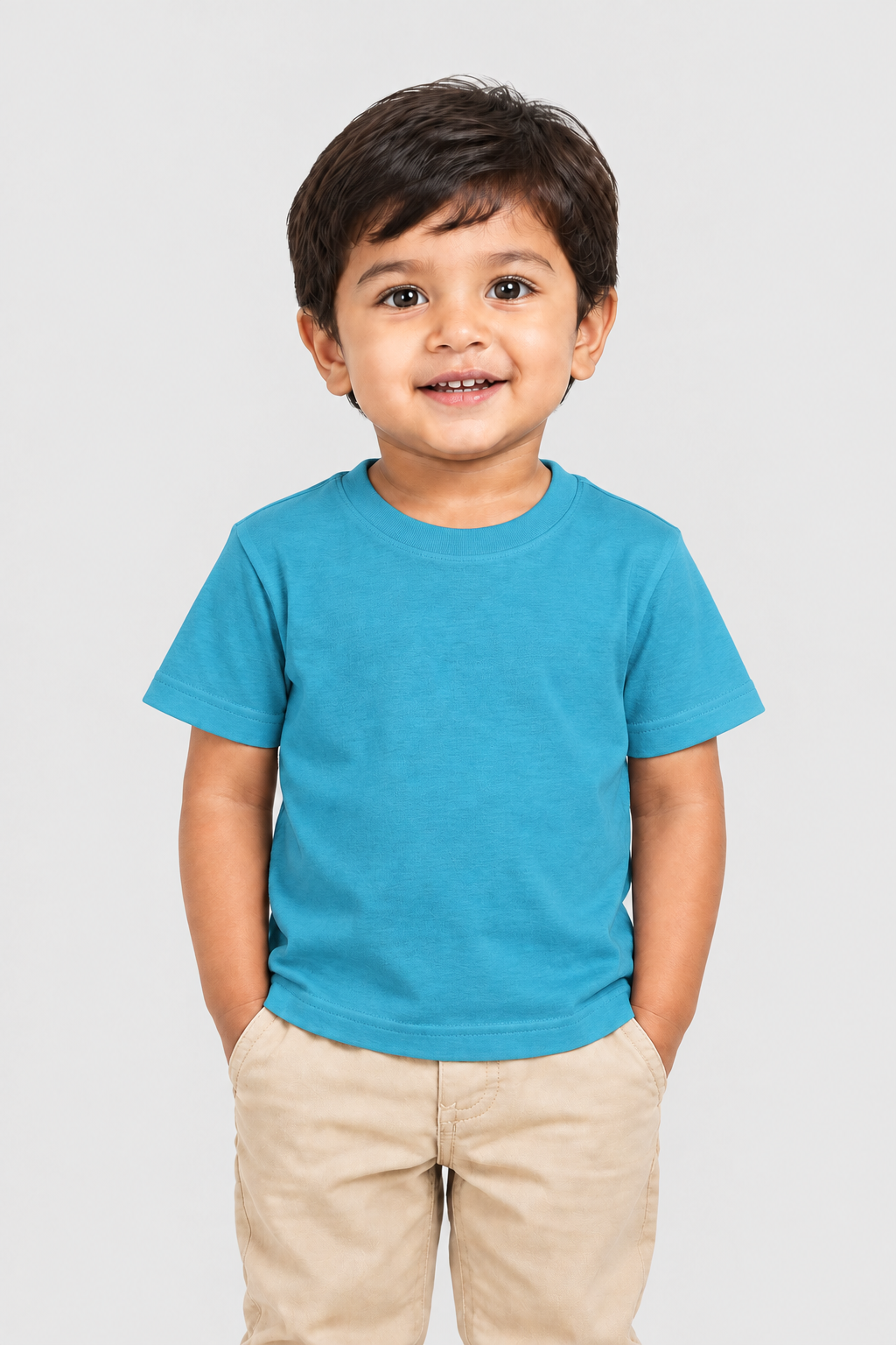 Boy's Crew Neck T-Shirt (0–47 Months) - Personalized