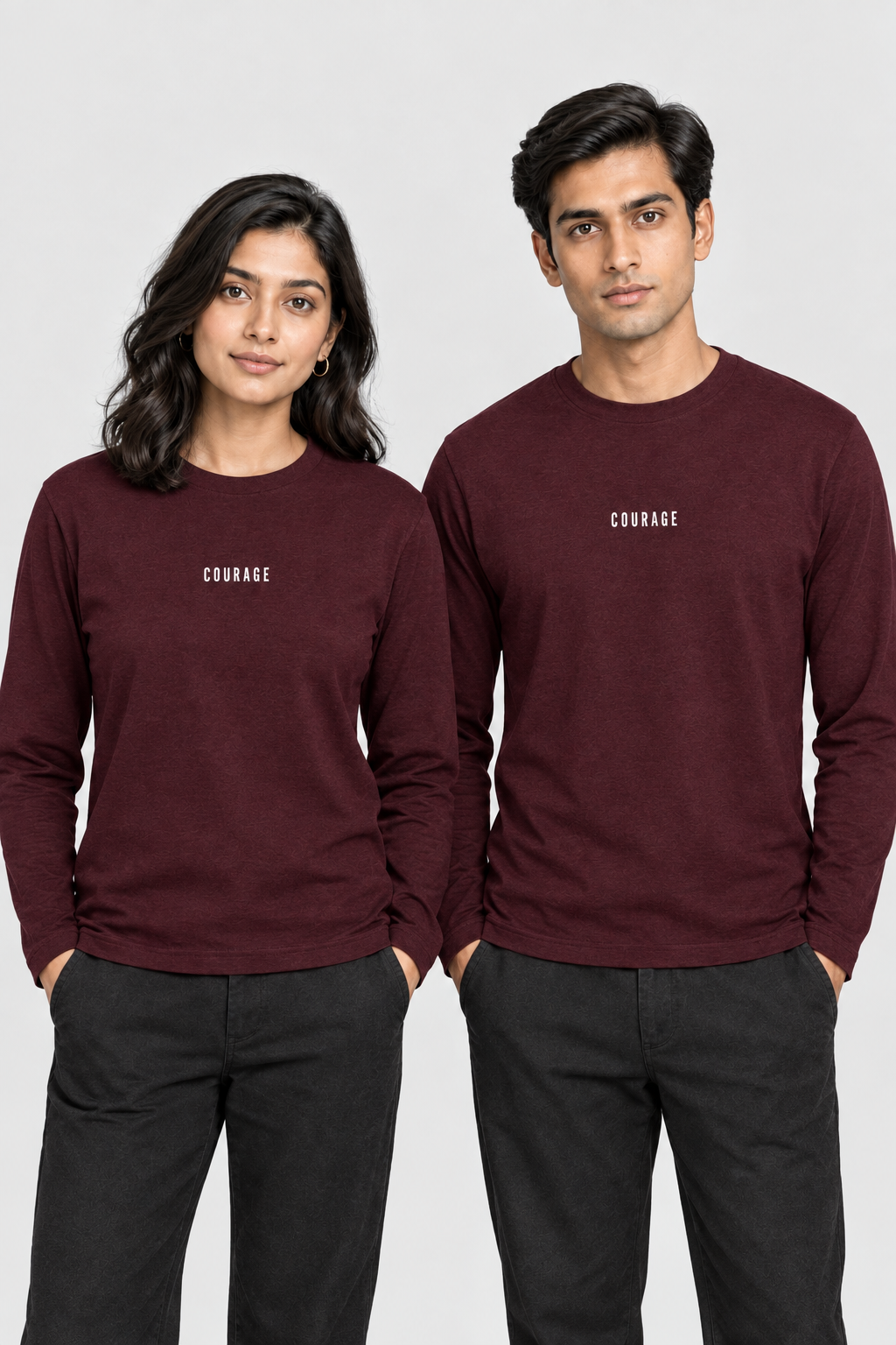Herren Langarm-T-Shirt - COURAGE