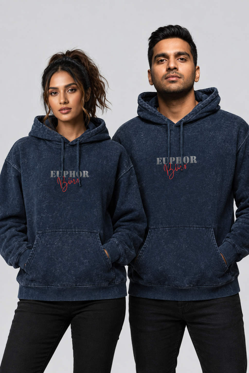 Unisex Acid Washed Hoodie – Euphor Bliss