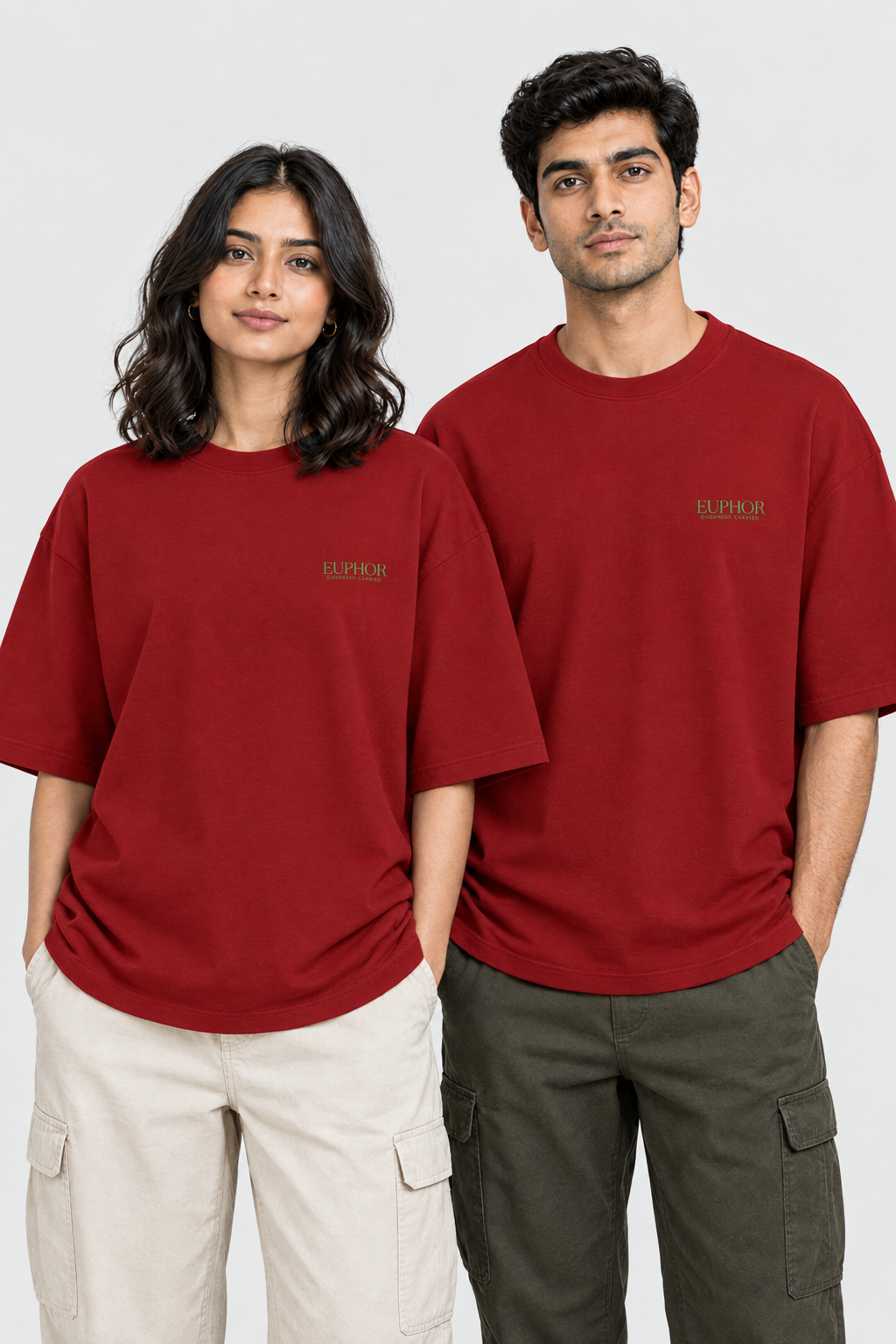 Unisex Frottee Oversized T-Shirt – Stickerei: Signature