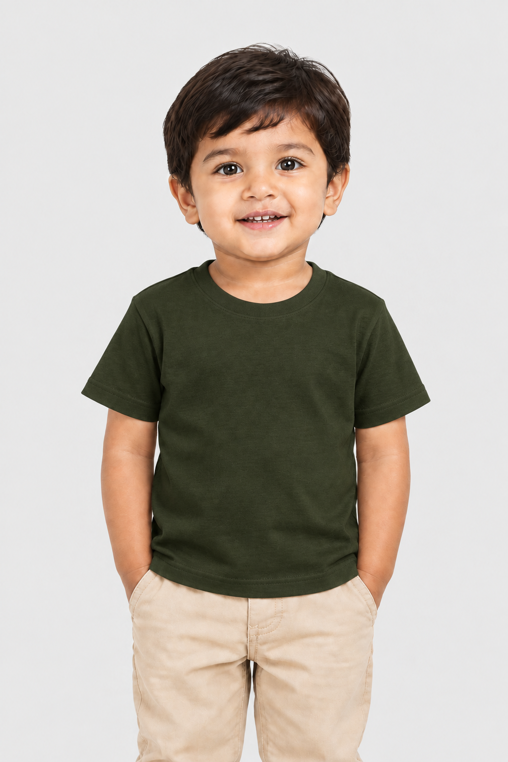 Boy's Crew Neck T-Shirt (0–47 Months) - Personalized