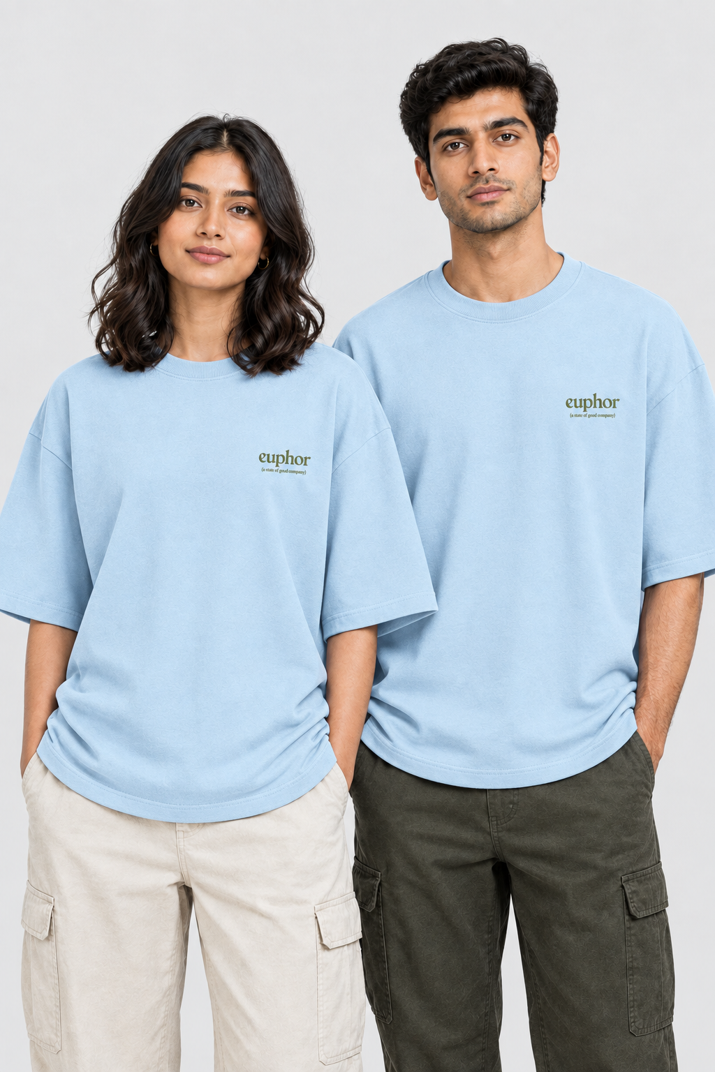 Unisex Frottee-Oversize-T-Shirt – Stickerei: Signature