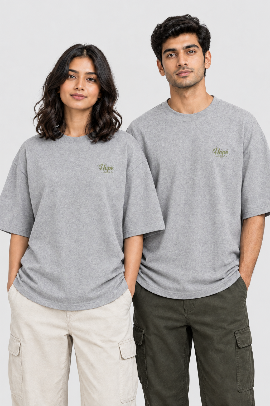 Unisex Oversized Classic T-Shirt – Stickerei: Hope