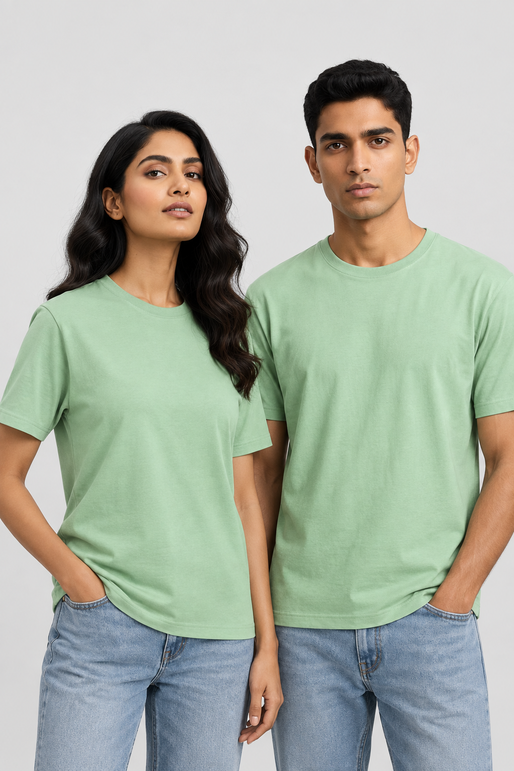 Unisex Klassisches Rundhals-T-Shirt - Unifarben