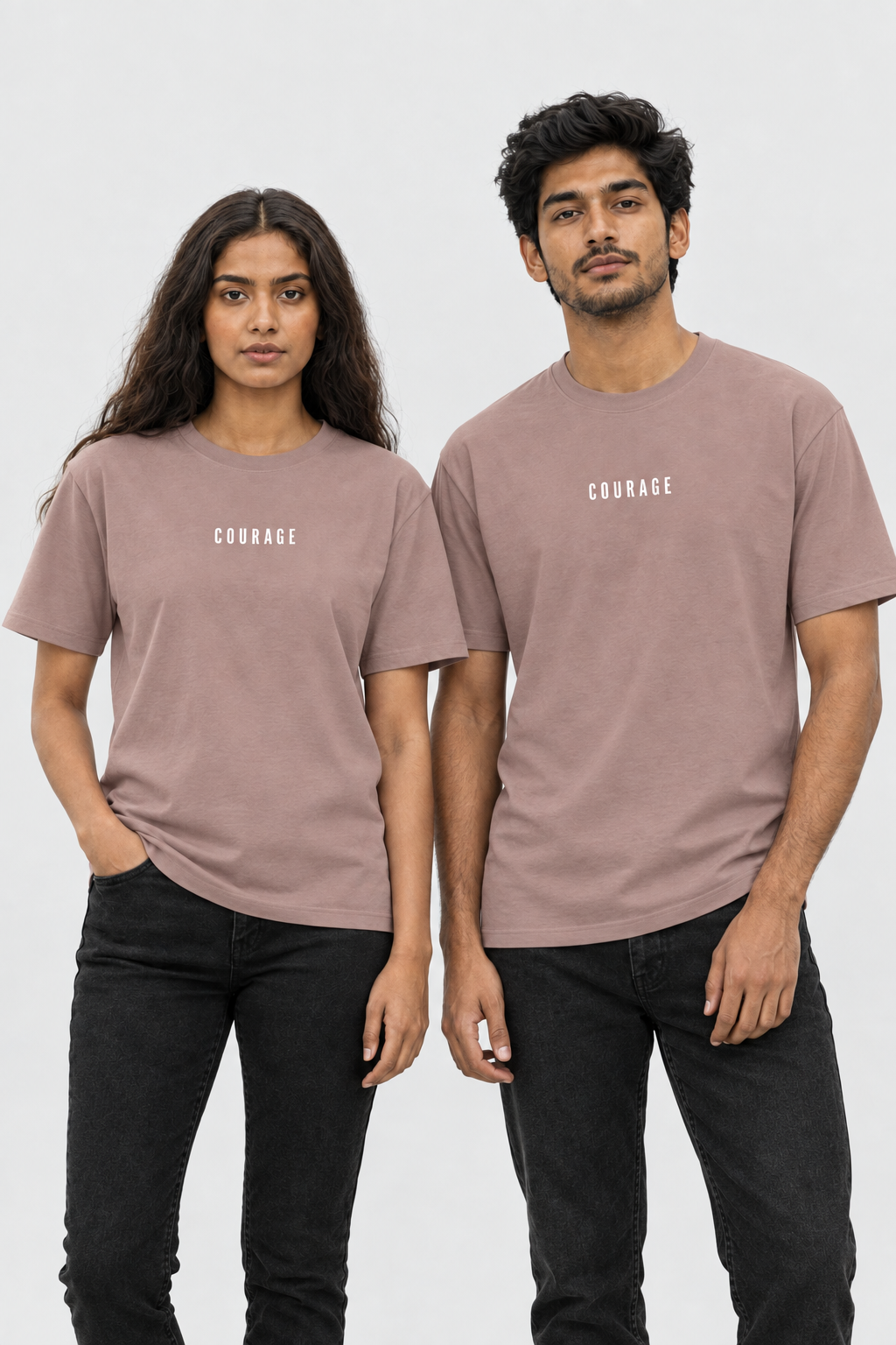 Unisex Classic Rundhals T-Shirt – COURAGE