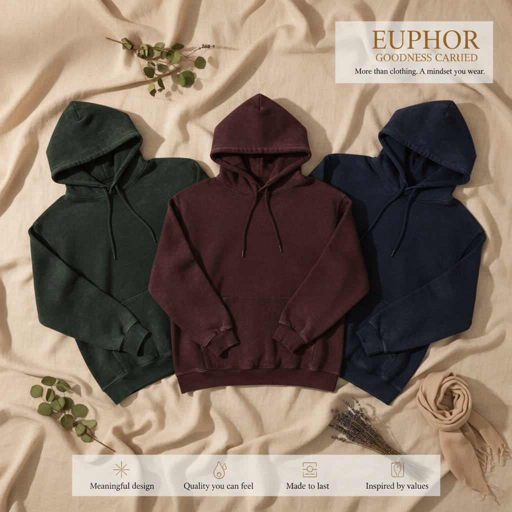 EUPHOR — Flat Lay Banner (Reference Style)
