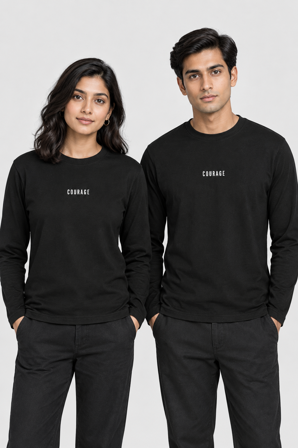 Herren Langarm-T-Shirt - COURAGE