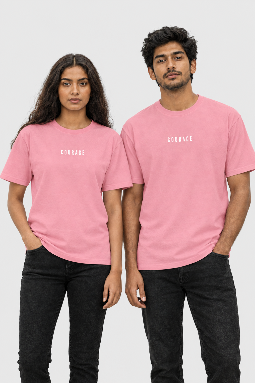 Unisex Classic Rundhals T-Shirt – COURAGE