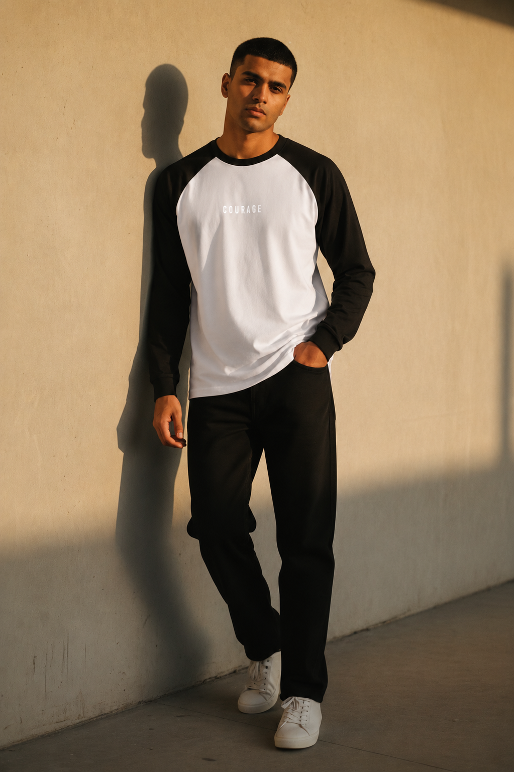 Unisex Raglan T-Shirt - COURAGE