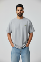 Indian Male Model - Grey Melange Love Tee