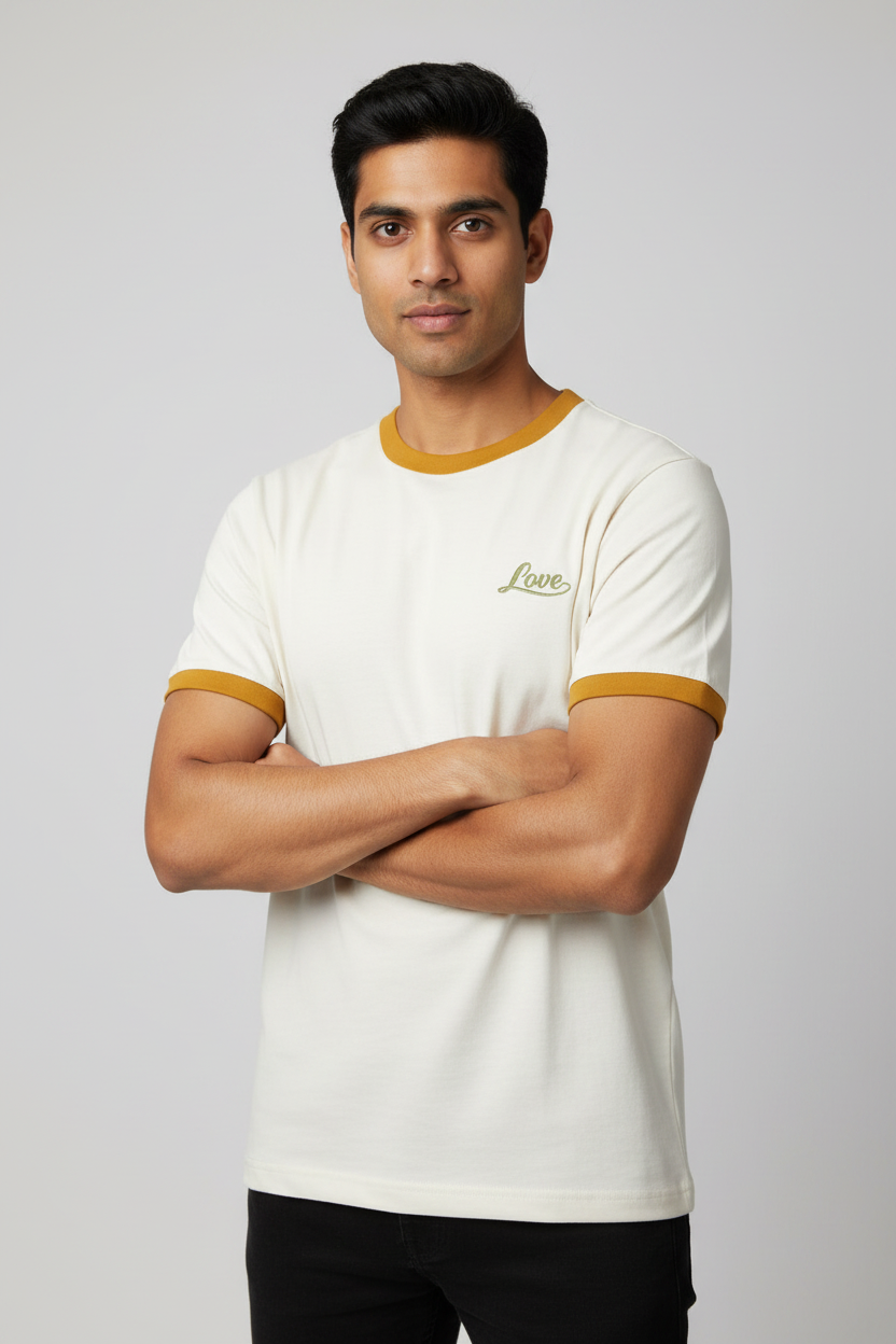 Indian Male Model - Mustard Yellow Love Ringer