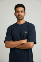 Indian Male Model - Navy Blue Courage Tee