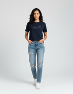 Indian woman - Hands in pockets