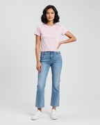 Model 2 - Age 26, angular face, high cheekbones, wavy shoulder-length hair - Landscape