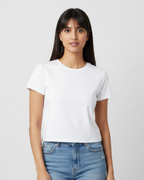 Model 5 - Age 25, oval face, delicate features, straight hair with bangs - Landscape