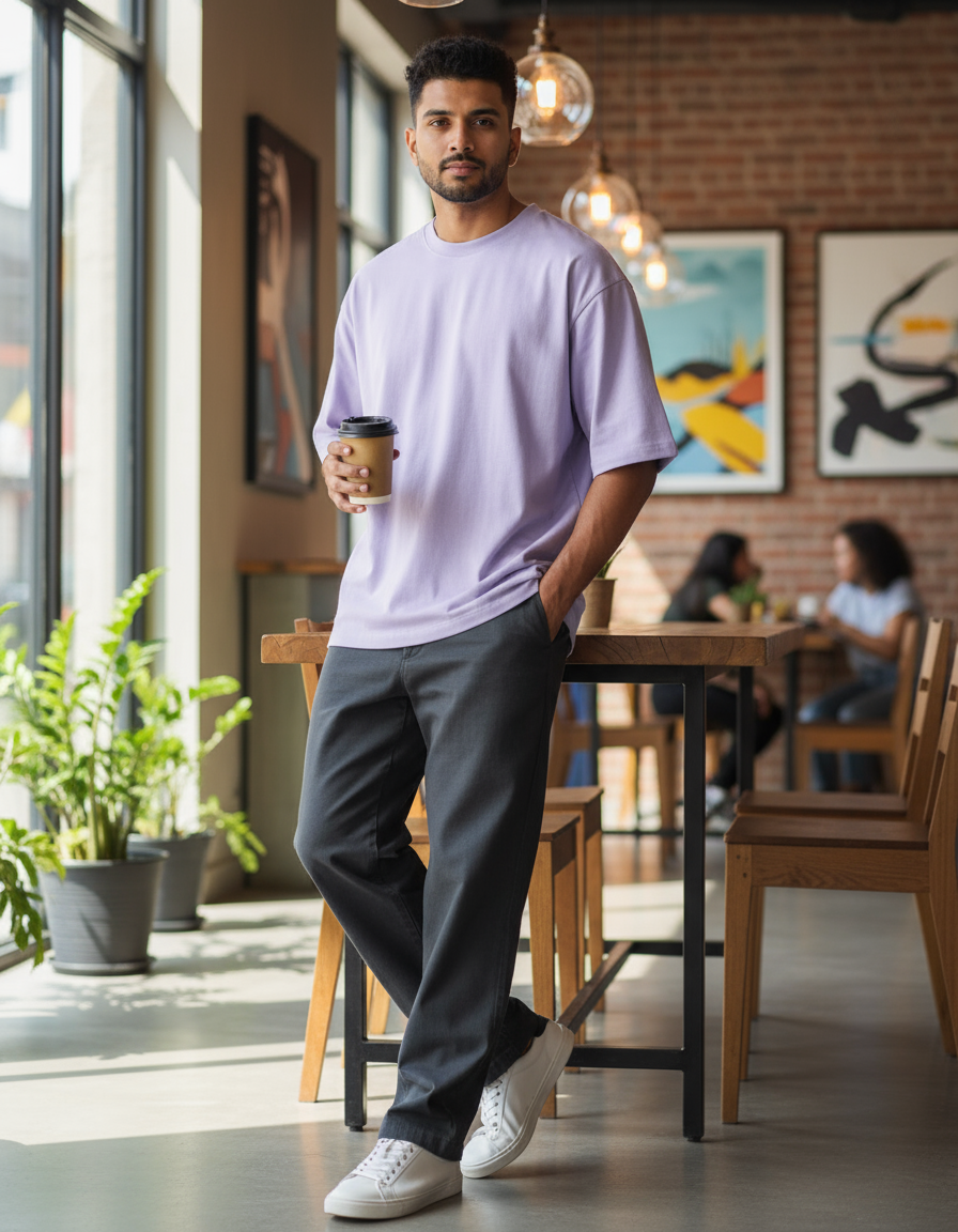 Oversized T-Shirt Lifestyle Photography