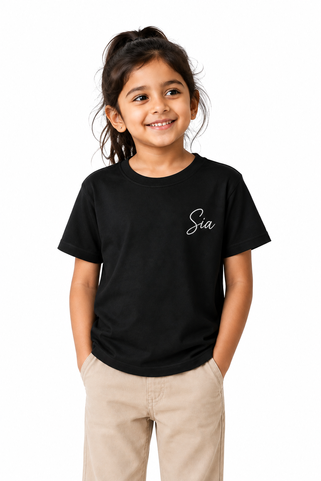 Girl's Crew Neck T-Shirt - Personalized