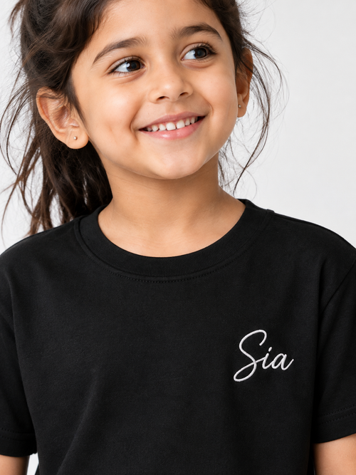 Girl's Crew Neck T-Shirt - Personalized