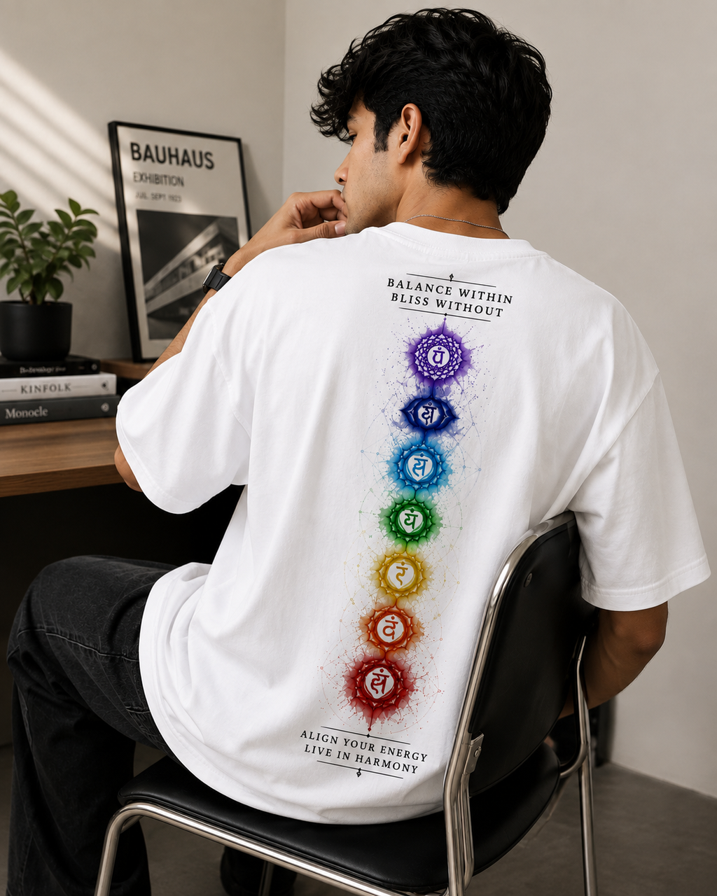 7 Chakra - Unisex Oversized Classic T-Shirt - Soul, Mind & Body