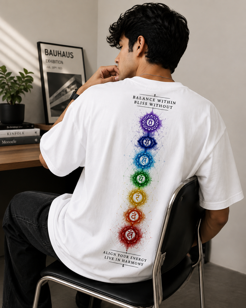 7 Chakra - Unisex Oversized Classic T-Shirt - Soul, Mind & Body