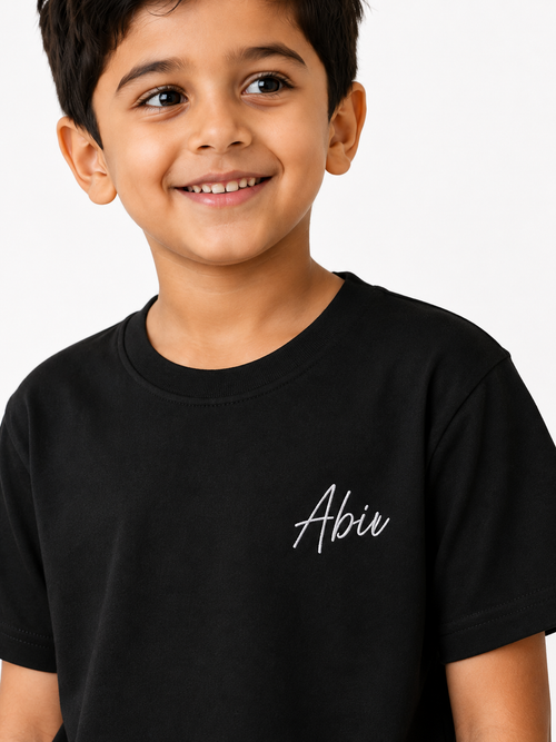 Boy's Crew Neck T-Shirt (7-11)Yrs - Personalized