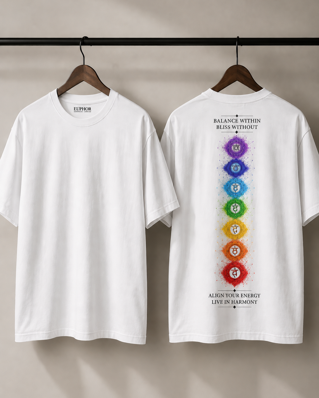 7 Chakra - Unisex Oversized Classic T-Shirt - Soul, Mind & Body