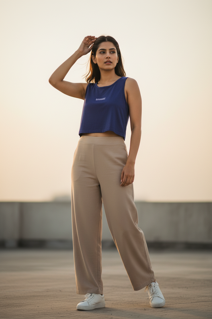 Royal Blue - Crop Tank Editorial