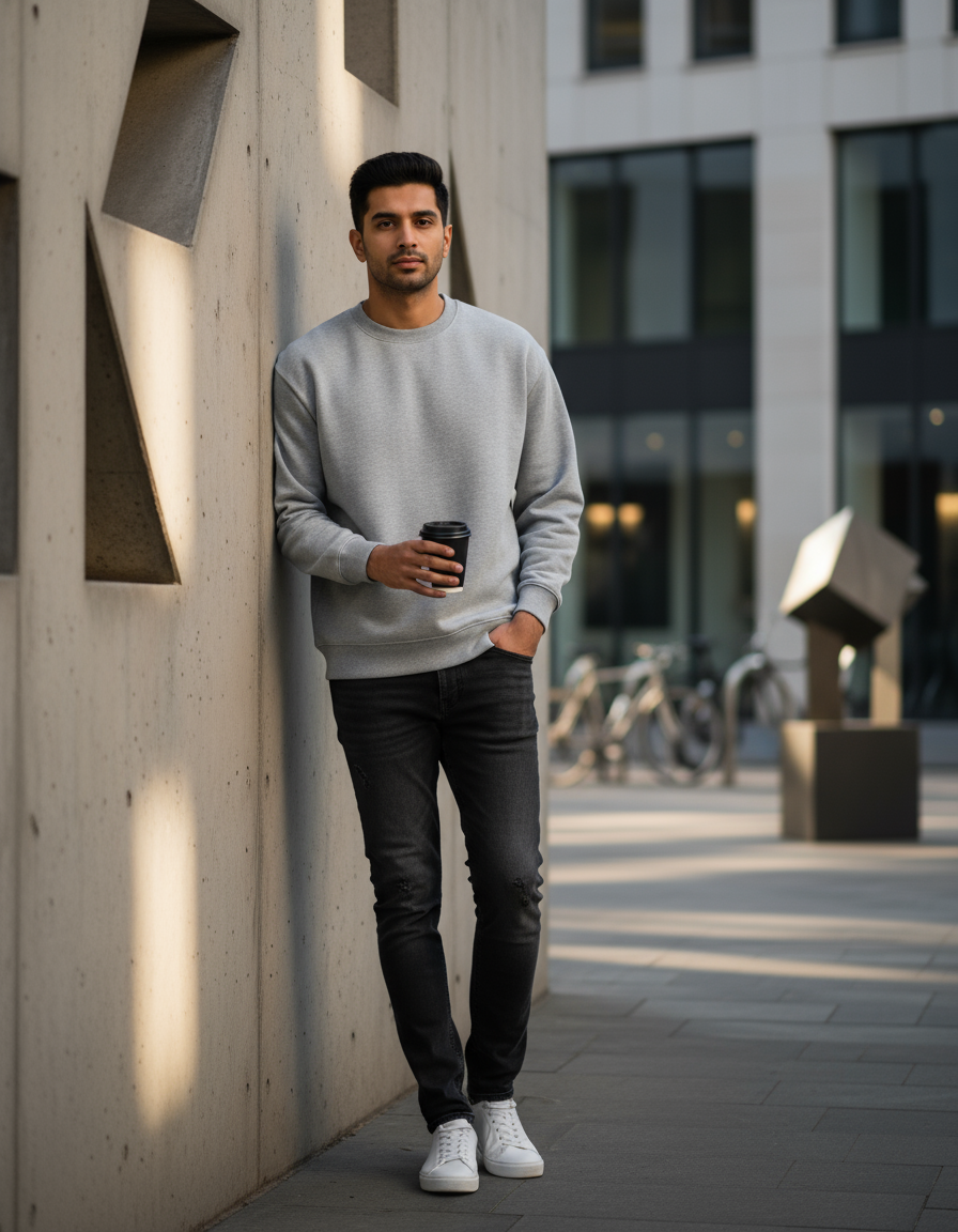 Unisex Sweatshirt Lifestyle Photography
